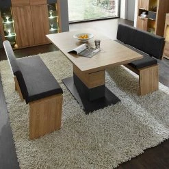 Bester Verkauf ? Topp Design Essgruppe Mit 2 Bänken - Jalzico (dreiteilig) ? 8 Bester Verkauf ? Topp Design Essgruppe Mit 2 Bänken - Jalzico (dreiteilig) ? -Cassna shop topp design essgruppe mit 2 baenken in eiche bianco dekor grau jalzico 02