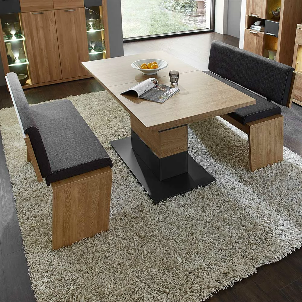 Bester Verkauf ? Topp Design Essgruppe Mit 2 Bänken - Jalzico (dreiteilig) ? 3 Bester Verkauf ? Topp Design Essgruppe Mit 2 Bänken - Jalzico (dreiteilig) ? – Bild 3