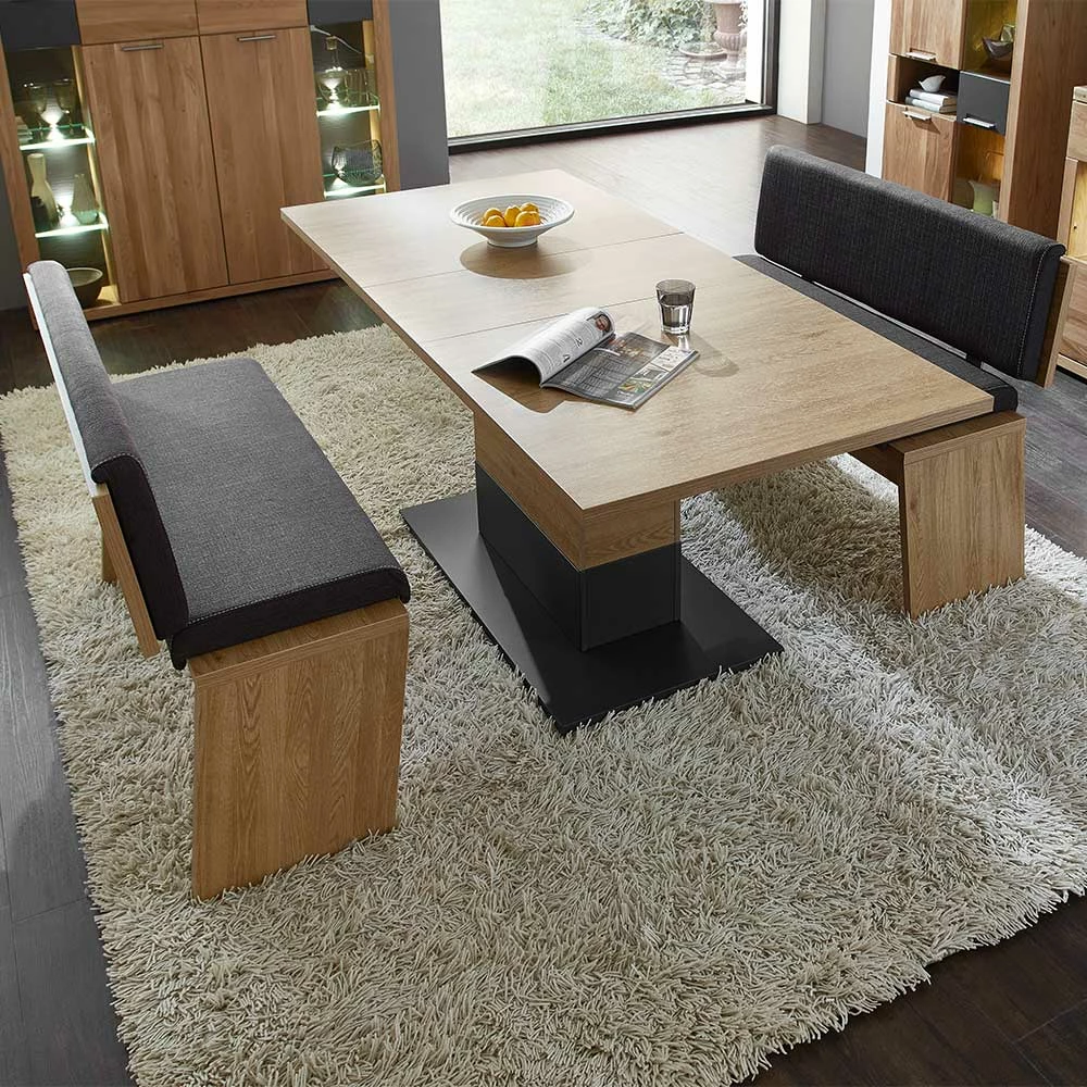 Bester Verkauf ? Topp Design Essgruppe Mit 2 Bänken - Jalzico (dreiteilig) ? 4 Bester Verkauf ? Topp Design Essgruppe Mit 2 Bänken - Jalzico (dreiteilig) ? – Bild 4