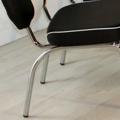 Brandneu ? US Diner Möbel Set Tischgruppe Barataria In Schwarz Weiß (fünfteilig) ? -Cassna shop us diner moebel set tischgruppe in schwarz weiss barataria 05