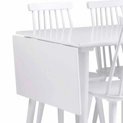 Am billigsten ? Weiße Essgruppe Inkl 4 Stühle - Valtoma (fünfteilig) ? 8 Am billigsten ? Weiße Essgruppe Inkl 4 Stühle - Valtoma (fünfteilig) ? -Cassna shop weisse essgruppe inkl 4 stuehle tisch verlaengerbar valtoma 02