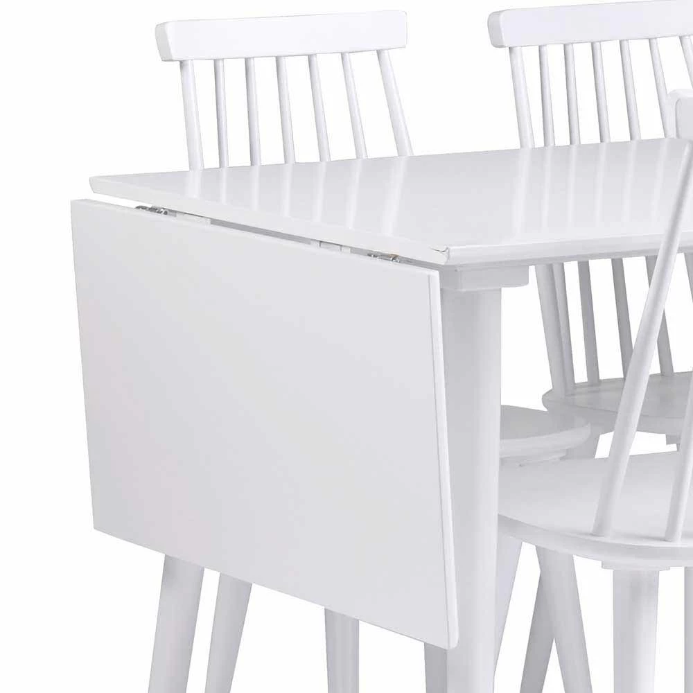 Am billigsten ? Weiße Essgruppe Inkl 4 Stühle - Valtoma (fünfteilig) ? 3 Am billigsten ? Weiße Essgruppe Inkl 4 Stühle - Valtoma (fünfteilig) ? – Bild 3