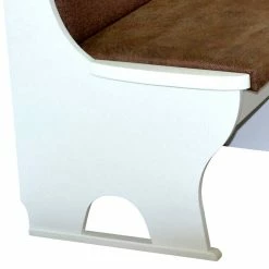 Blitzangebot ✔️ Weiße Tischgruppe Mit Eckbank - Irvine (vierteilig) ? -Cassna shop weisse tischgruppe mit eckbank polsterung in braun irvine 03