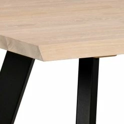 Besorgen ? White Wash Eiche Tisch Mit 4 Stühlen - Pulva (fünfteilig) ? -Cassna shop white wash eiche tisch mit 4 stuehlen in schwarz kunstleder pulva 04