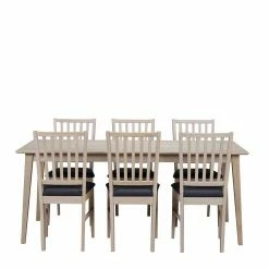 Neu ? White Wash Essgruppe Aus Eiche - Pessoa (siebenteilig) ? 8 Neu ? White Wash Essgruppe Aus Eiche - Pessoa (siebenteilig) ? -Cassna shop white wash essgruppe aus eiche mit tisch 180x90 cm pessoa 02