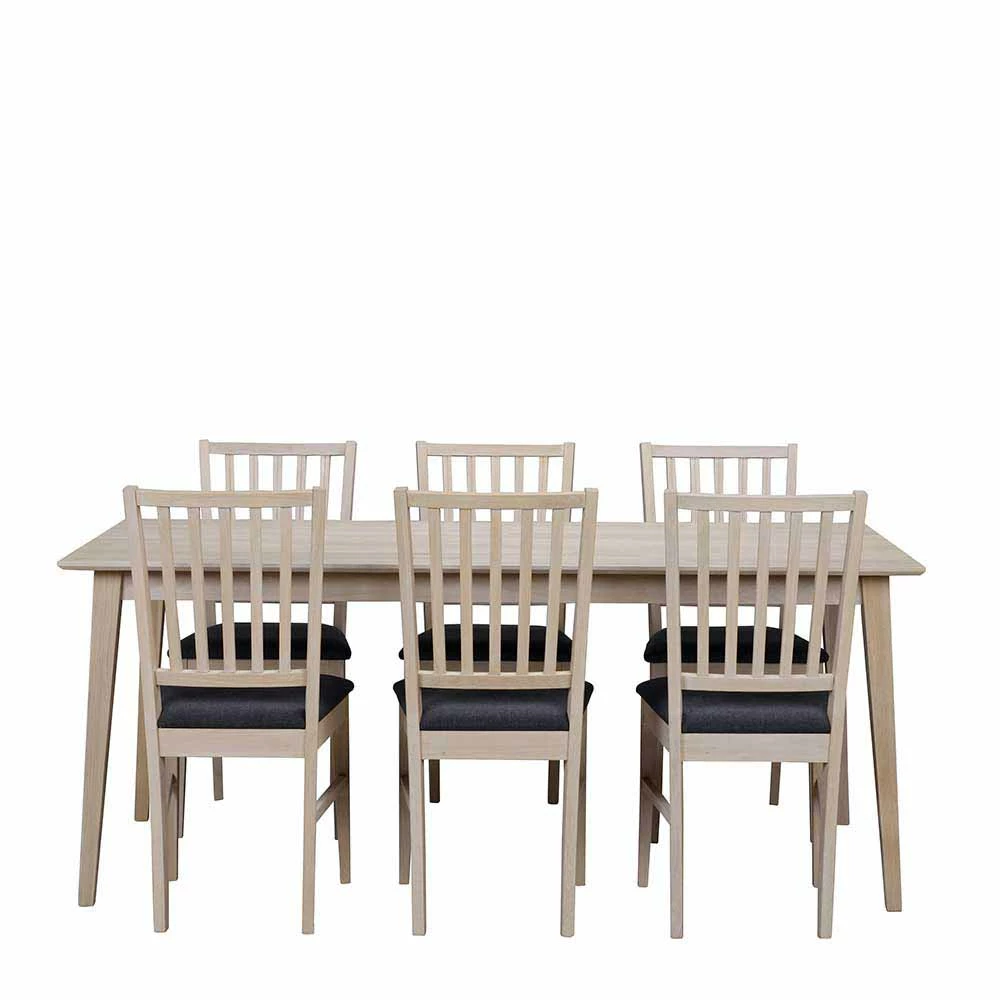 Neu ? White Wash Essgruppe Aus Eiche - Pessoa (siebenteilig) ? 3 Neu ? White Wash Essgruppe Aus Eiche - Pessoa (siebenteilig) ? – Bild 3