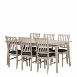 Neu ? White Wash Essgruppe Aus Eiche - Pessoa (siebenteilig) ?