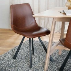 Am billigsten ? White Wash Tisch & Kunstlederstühle - Tiscoria (siebenteilig) ? -Cassna shop white wash tisch kunstlederstuehle in braun schwarz tiscoria 03