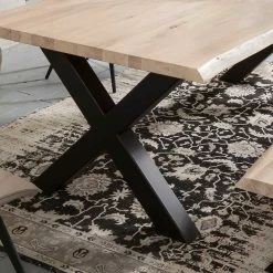 Neu ? X-Fuß Esstisch & Sitzbank - Tilveta (zweiteilig) ⭐ 7 Neu ? X-Fuß Esstisch & Sitzbank - Tilveta (zweiteilig) ⭐ -Cassna shop x fuss esstisch sitzbank in white wash eiche schwarz tilveta 02