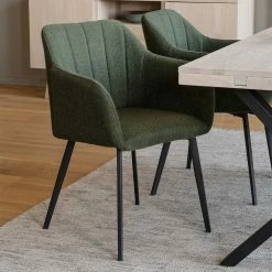 Bester Verkauf ❤️ X-Fuß Tisch & 4 Armlehnstühle - Pierega (fünfteilig) ? -Cassna shop x fuss tisch 4 armlehnstuehle in dunkelgruen stoff pierega 04