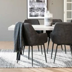 Billig ? X-Fuß Tisch Essplatz Für 6 Personen - Freshna (siebenteilig) ? -Cassna shop x fuss tisch essplatz fuer 6 personen mit dunklen armlehnstuehlen freshna 02