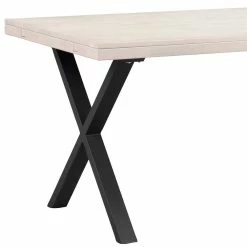 Billig ? X-Fuß Tisch Essplatz Für 6 Personen - Freshna (siebenteilig) ? -Cassna shop x fuss tisch essplatz fuer 6 personen mit dunklen armlehnstuehlen freshna 06